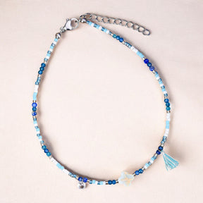 Bracelet de cheville Lapis Océan Breeze