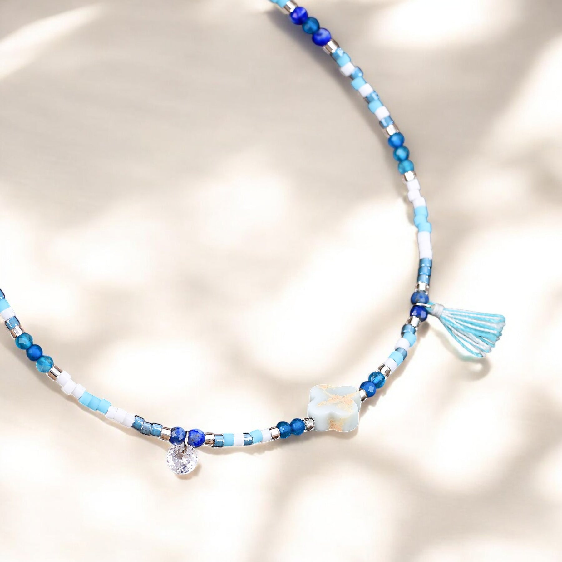 Bracelet de cheville Lapis Océan Breeze