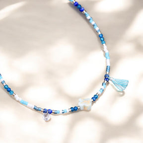 Bracelet de cheville Lapis Océan Breeze