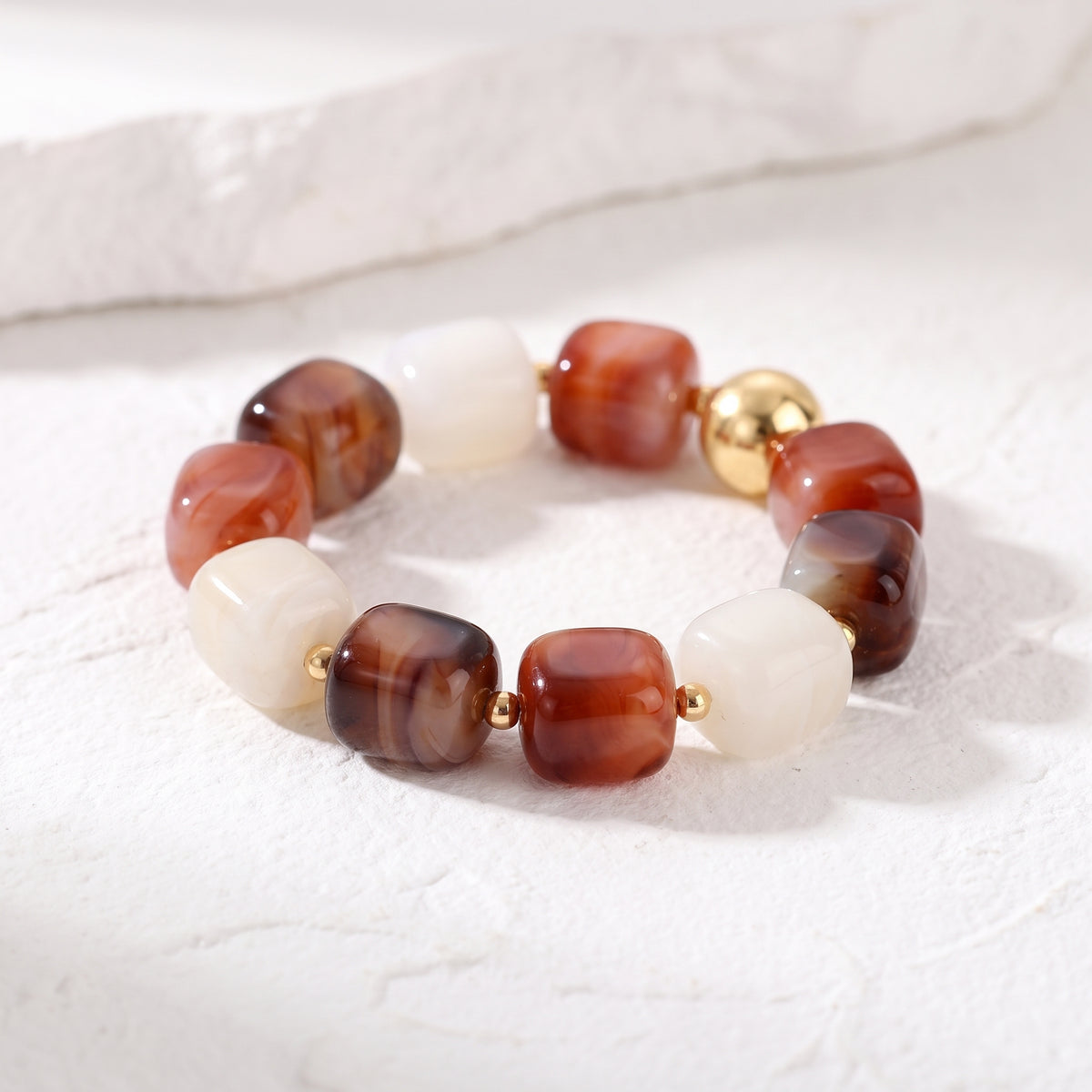 Bracelet chunky mixte Lune du désert