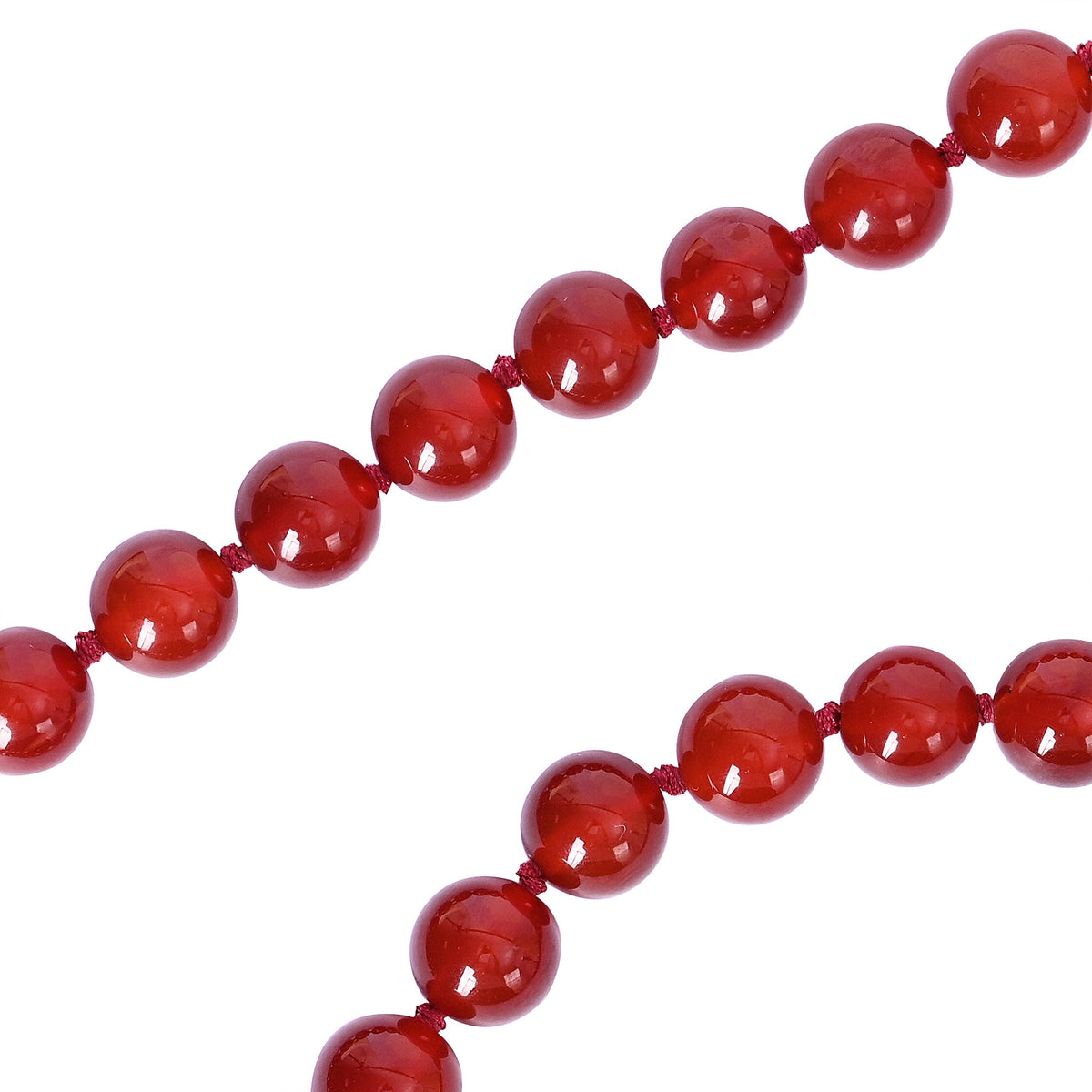 Collier ras-du-cou en agate rouge