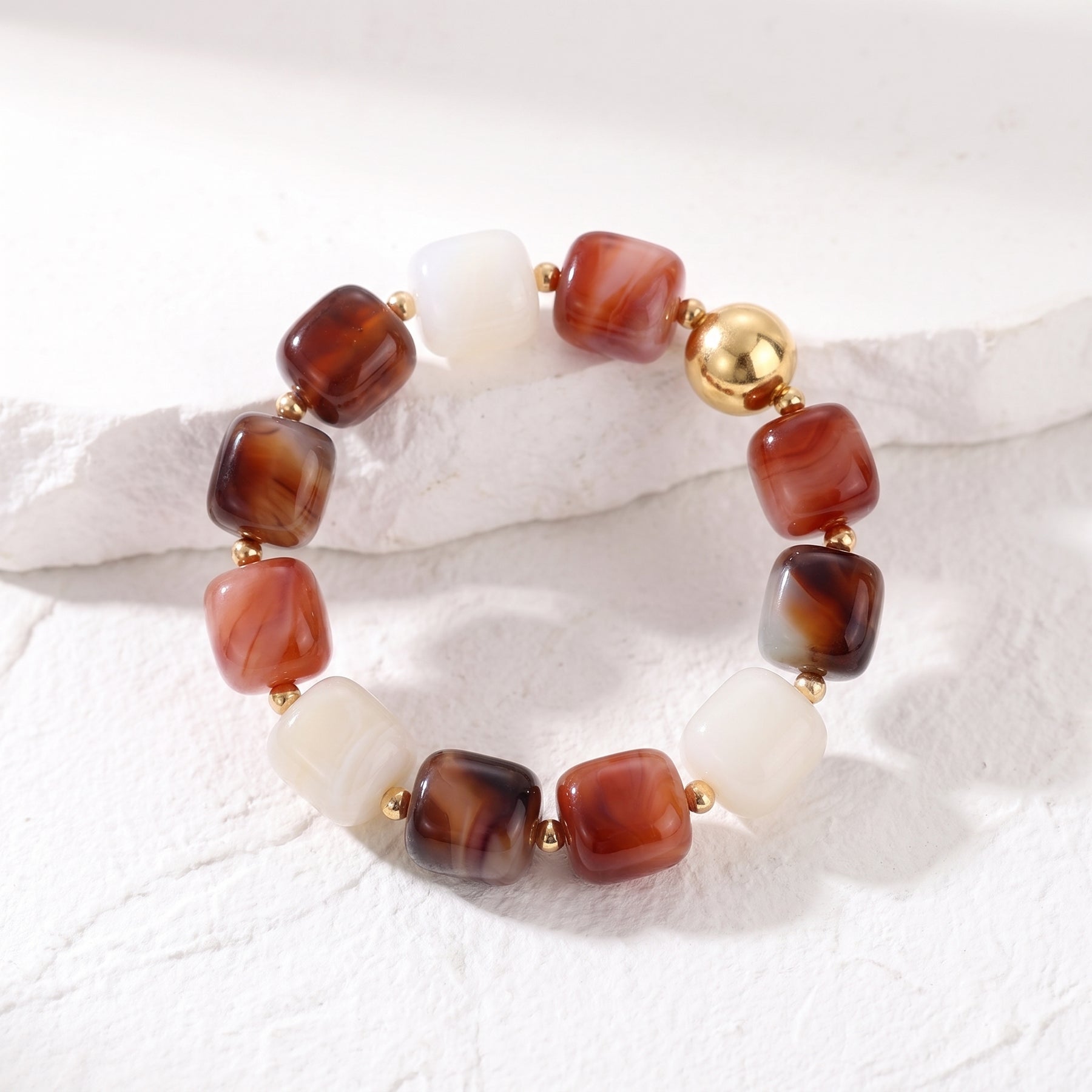 Bracelet chunky mixte Lune du désert