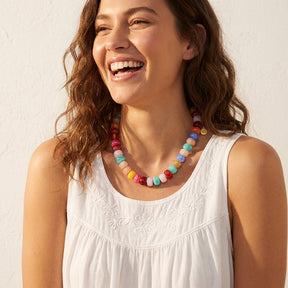 Collier lumineux arc-en-ciel imposant