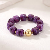 Bracelet épais « Rêve d’améthyste »