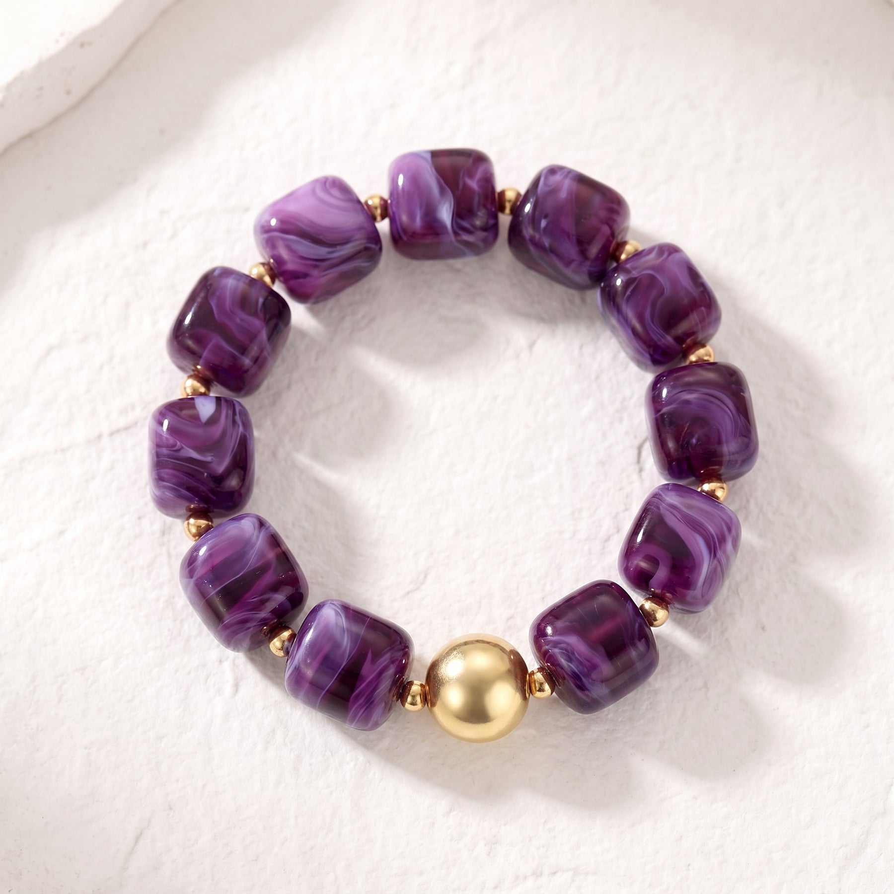 Bracelet épais « Rêve d’améthyste »