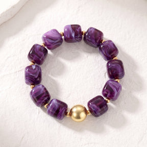 Bracelet épais « Rêve d’améthyste »