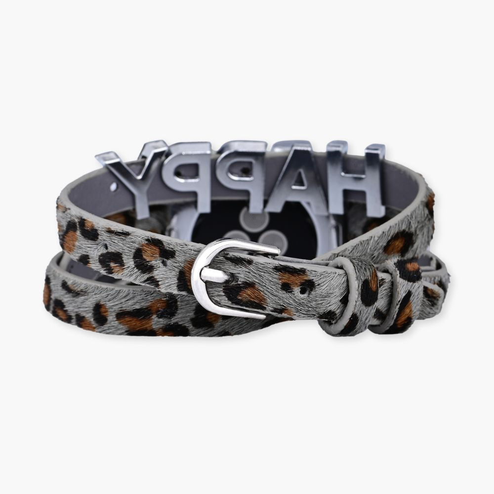 Bracelet Apple Watch en cuir Happy Safari