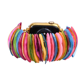 Bracelet extensible en coquille d'or dopamine pour Apple Watch