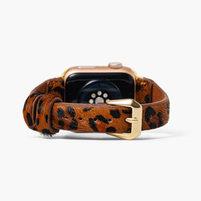 Bracelet Apple Watch en cuir marron Panthera