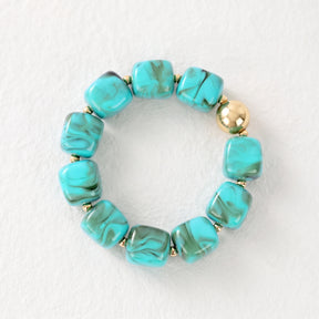 Bracelet turquoise Haven à grosses mailles