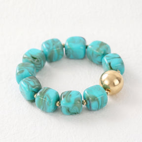 Bracelet turquoise Haven à grosses mailles