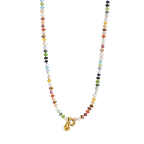 Collier Lettre Bulles Multicolore