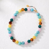 Collier tropical épais à perles