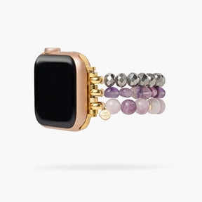 Bracelet Apple Watch Lépidolite Glow