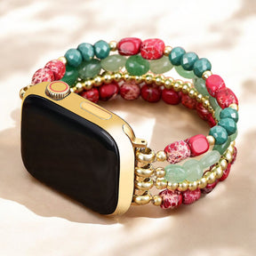 Bracelet Apple Watch Noël Élégance Or Éternel