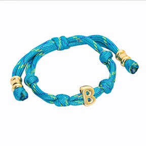 Bracelets à nœud avec initiale