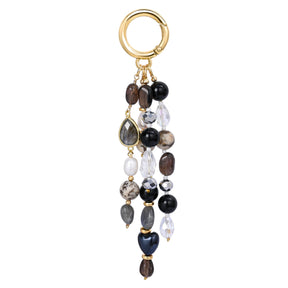 Charm de sac Harmonie Labradorite Obsidienne