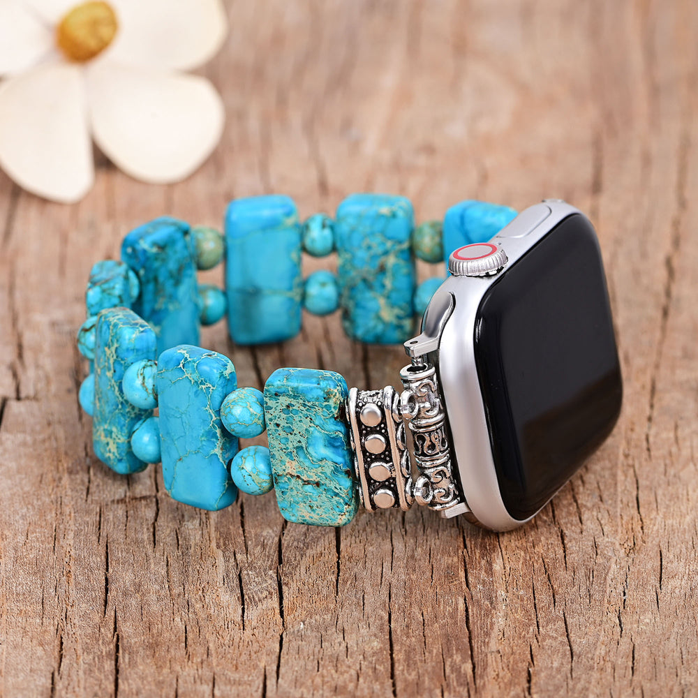 Bracelet extensible Serenity Turquoise Apple Watch