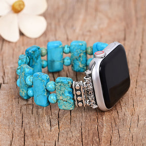 Bracelet extensible Serenity Turquoise Apple Watch
