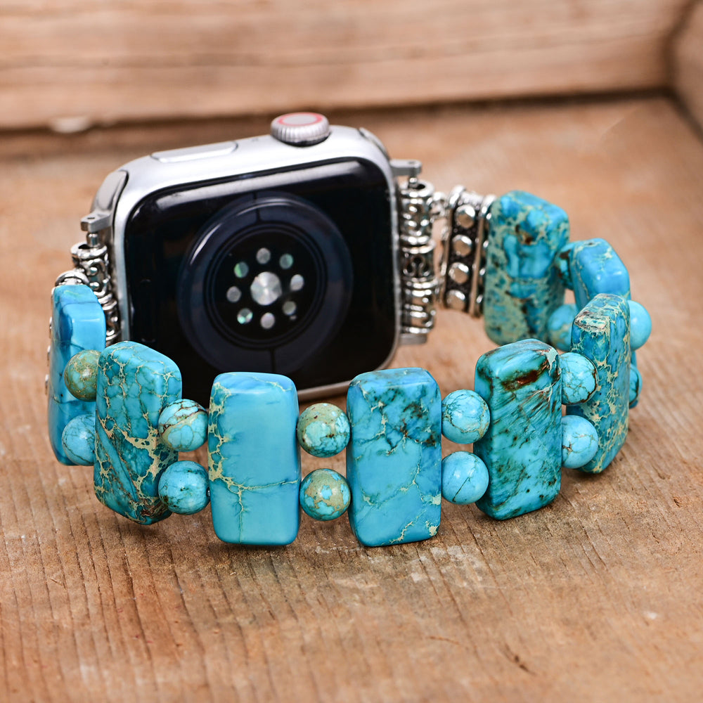 Bracelet extensible Serenity Turquoise Apple Watch