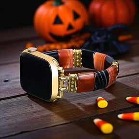 Bracelet Apple Watch Halloween Rayures Hantées