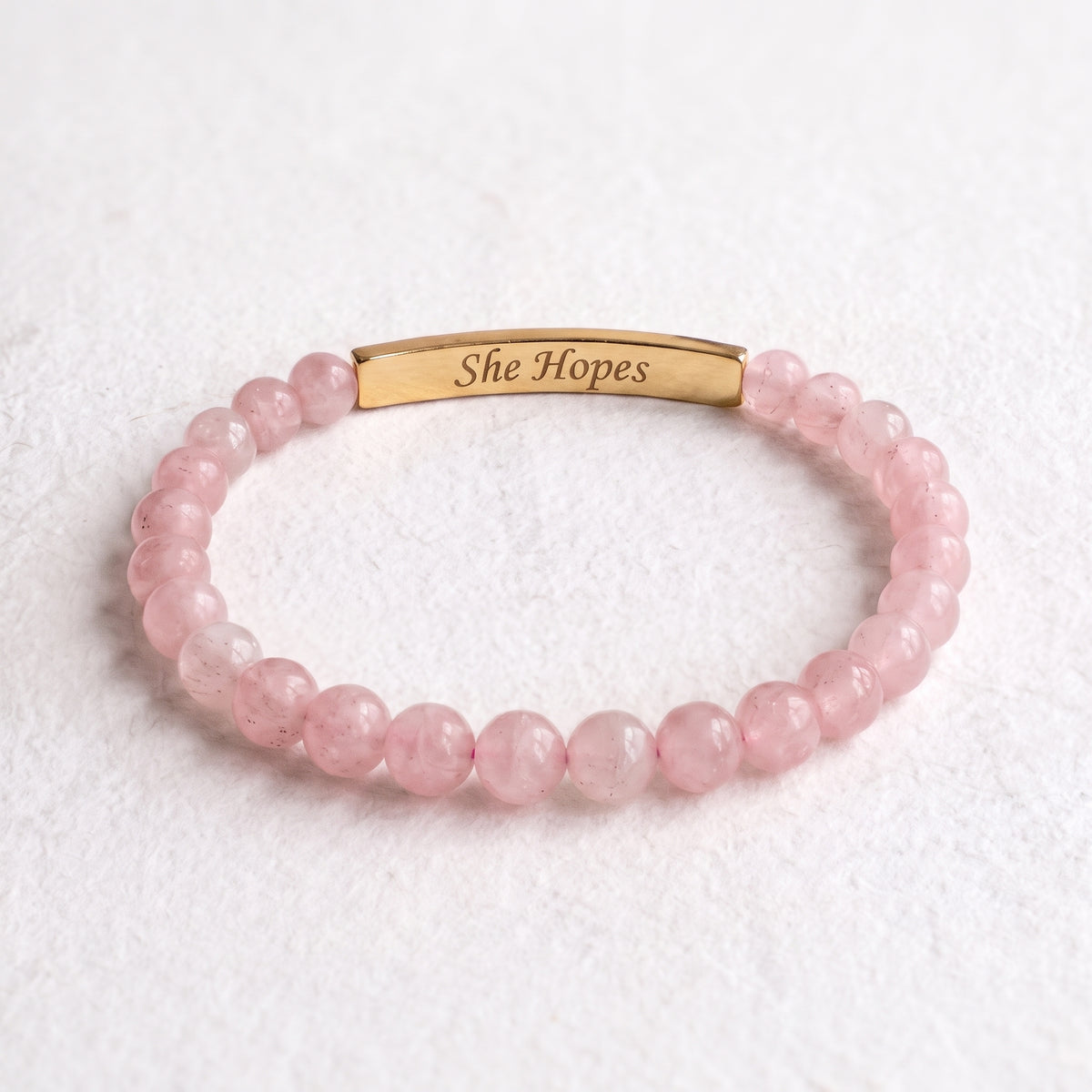 Bracelet du Mois de sensibilisation au cancer du sein – Elle espère