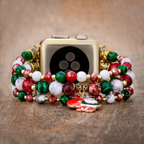 Bracelet Apple Watch extensible Joyeux Noël