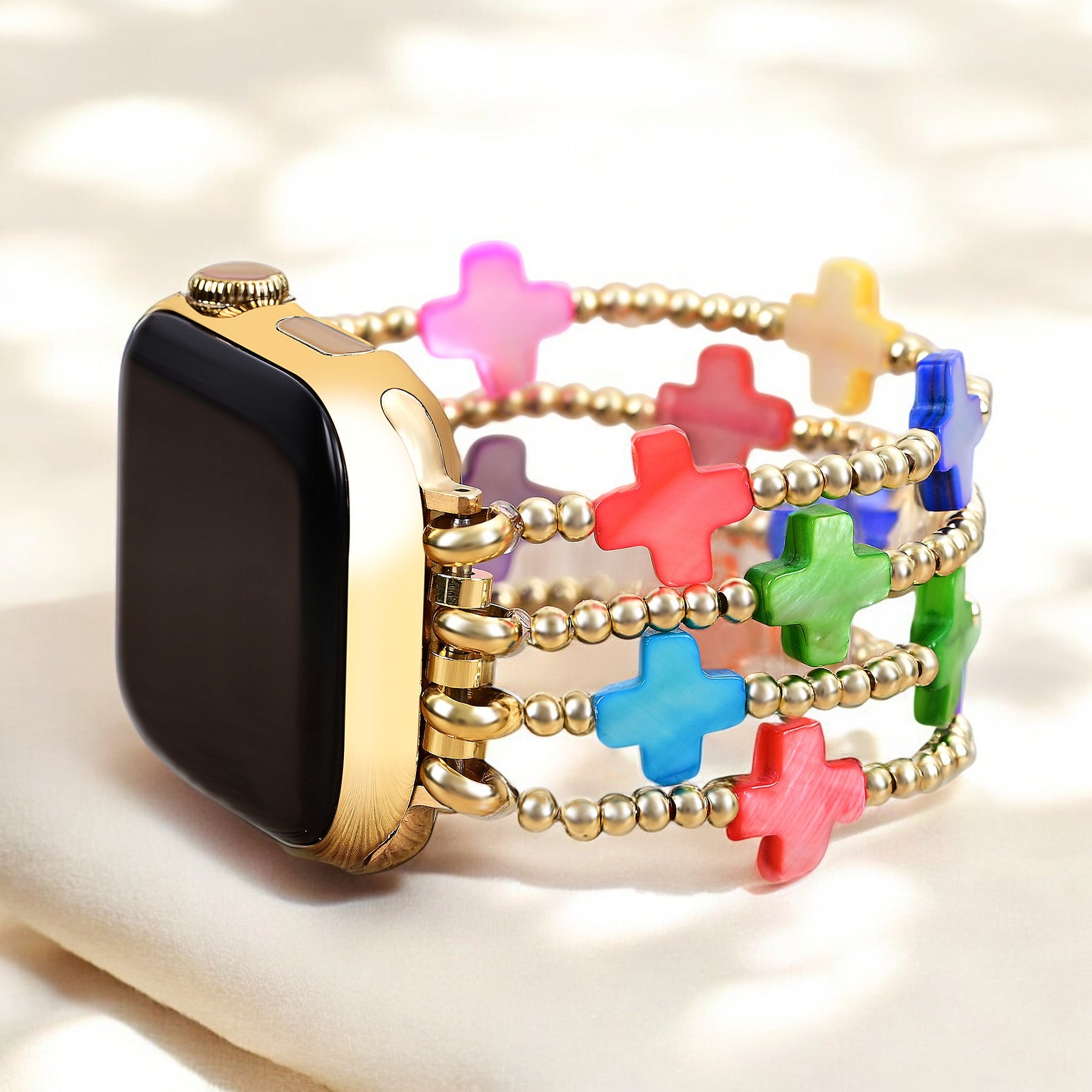 Bracelet Apple Watch Chakra Cross Stretch
