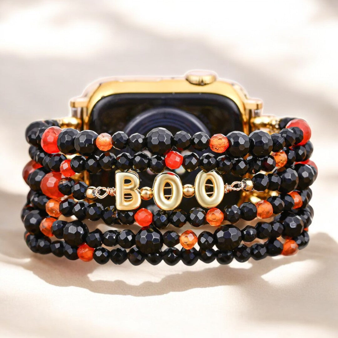 Bracelet Apple Watch Halloween Citrouille