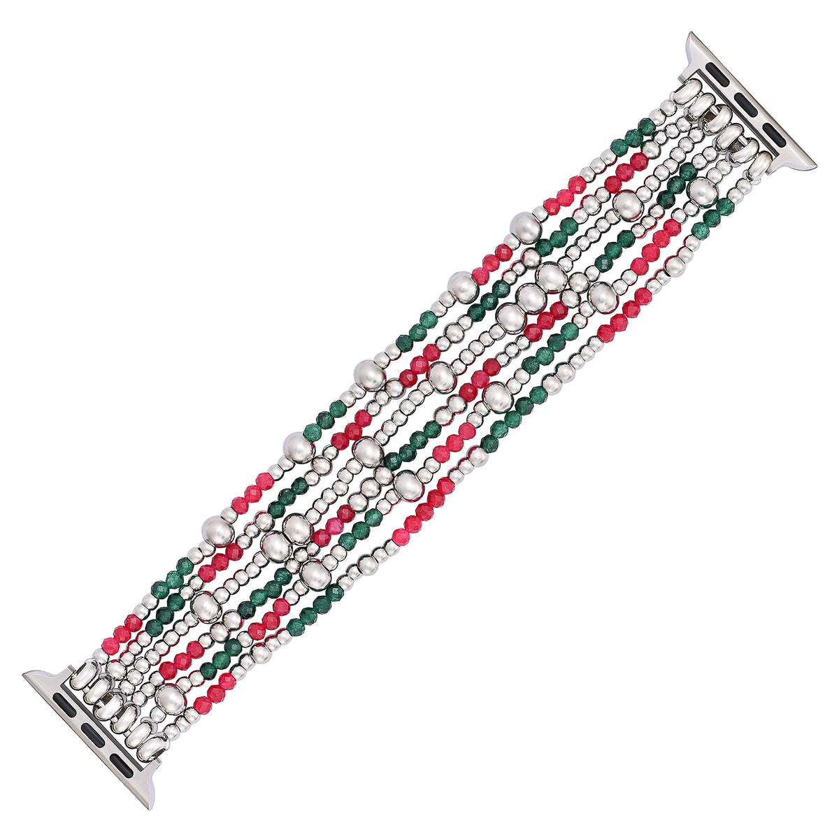 Bracelet extensible Apple Watch Élégance Argentée Festive