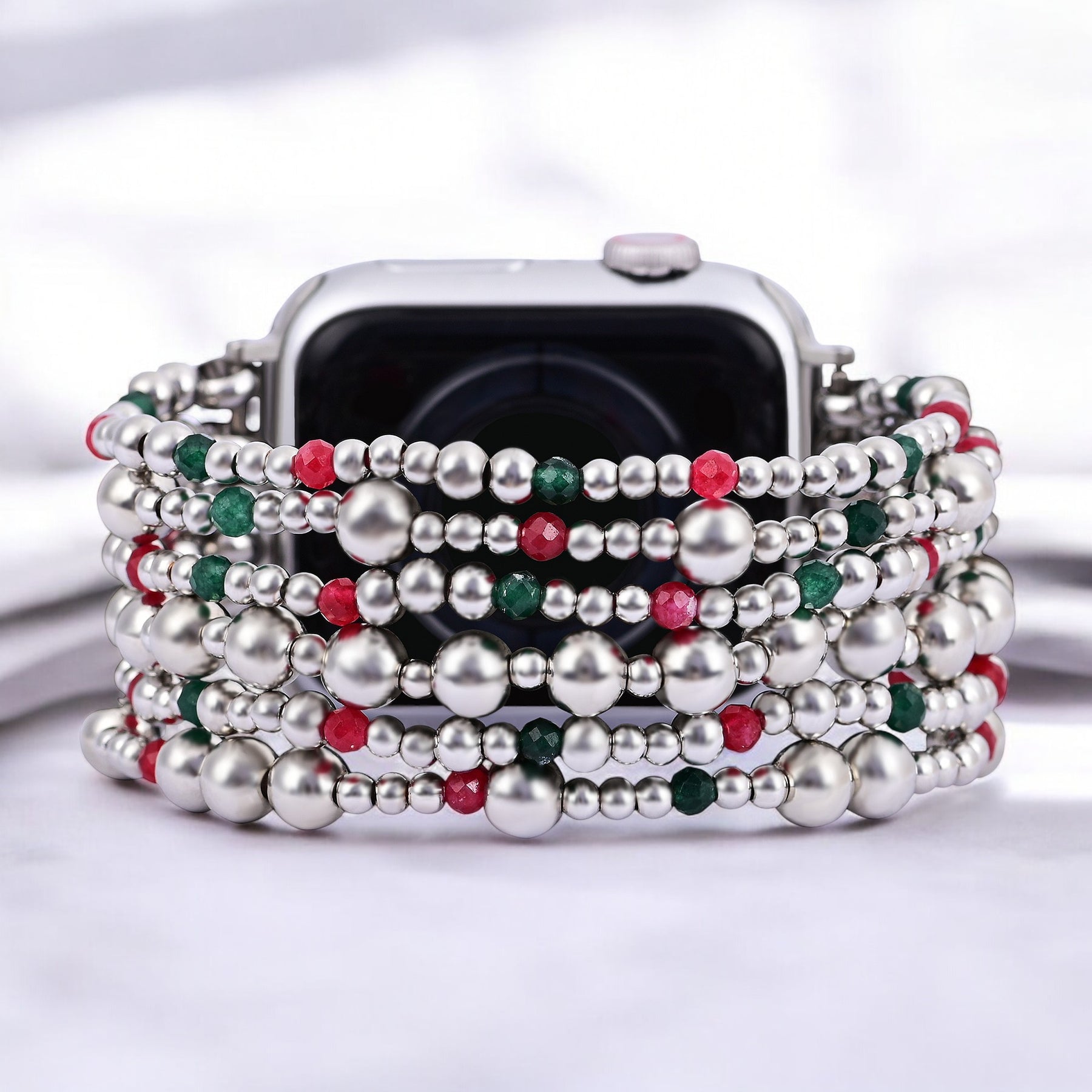 Bracelet Apple Watch Magie Argent de Noël