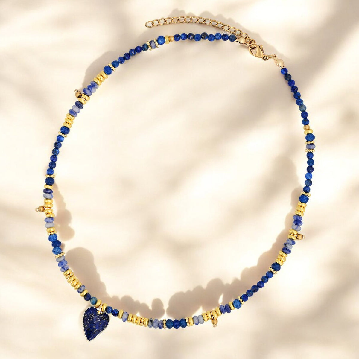Collier Pendentif Amour Lapis