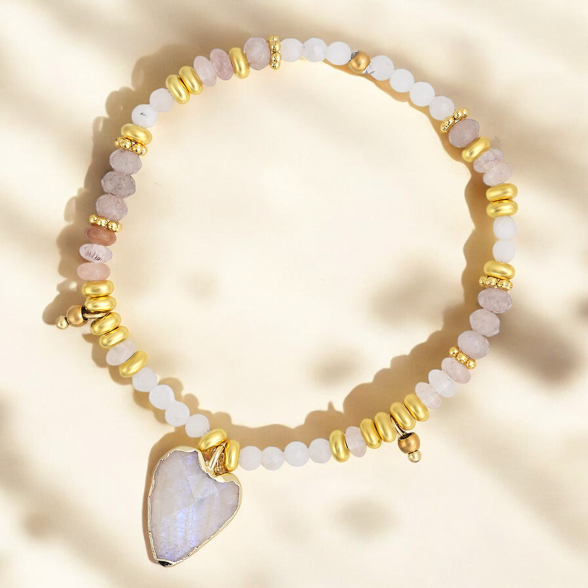 Bracelet Lotus Agate de Minuit