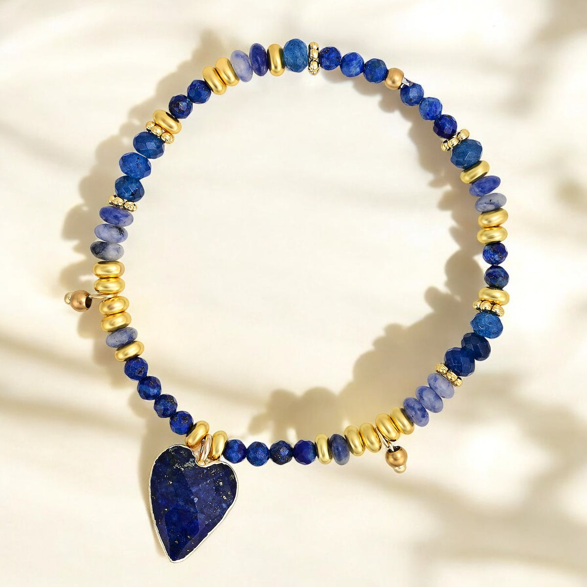 Bracelet Lotus Agate de Minuit