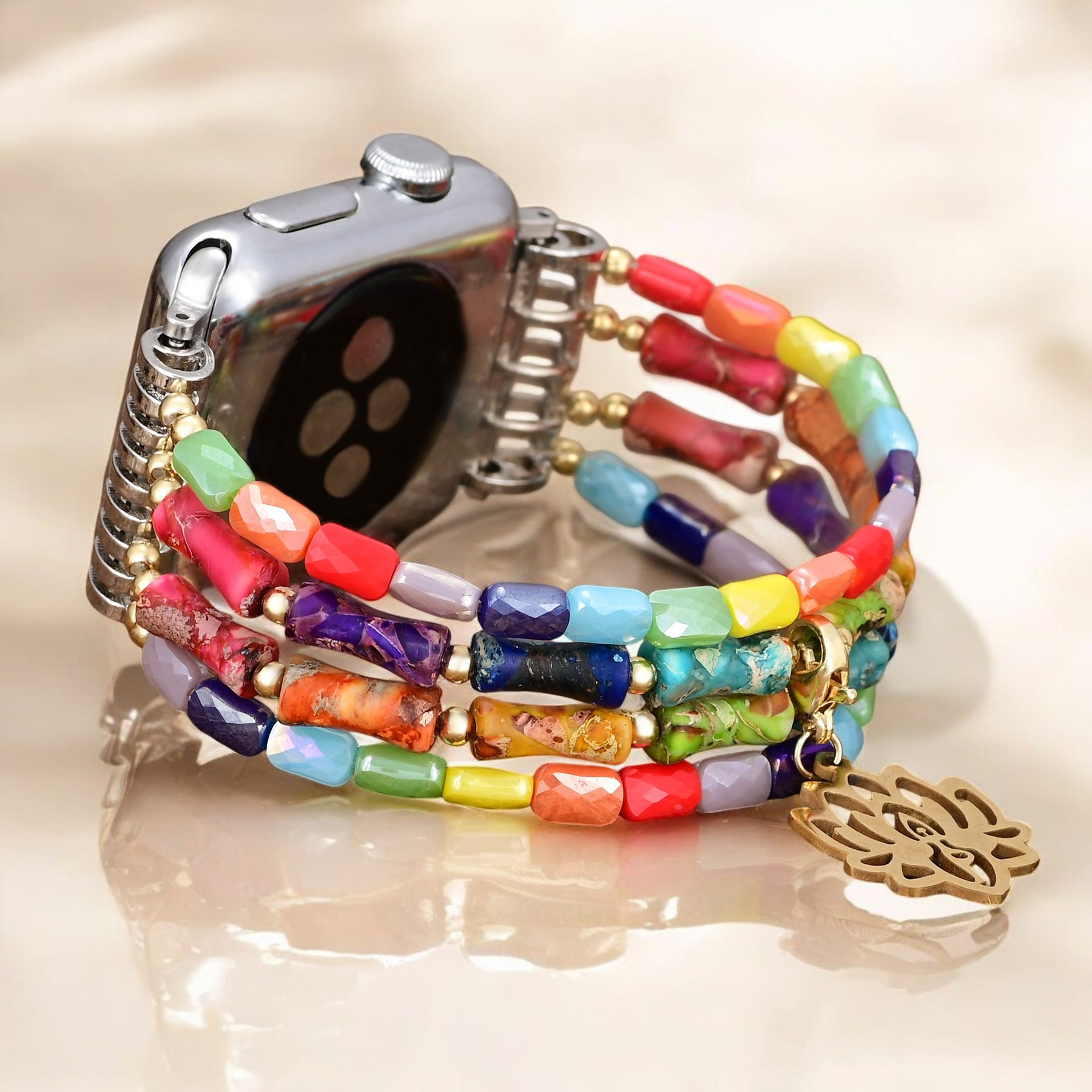 Bracelet Lotus Chakra Stretch Apple Watch