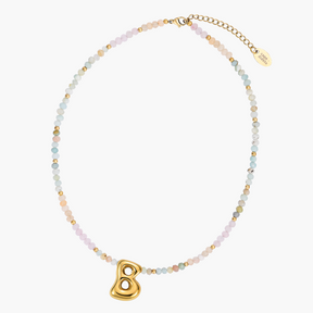 Collier Initial en Bulles Pastel