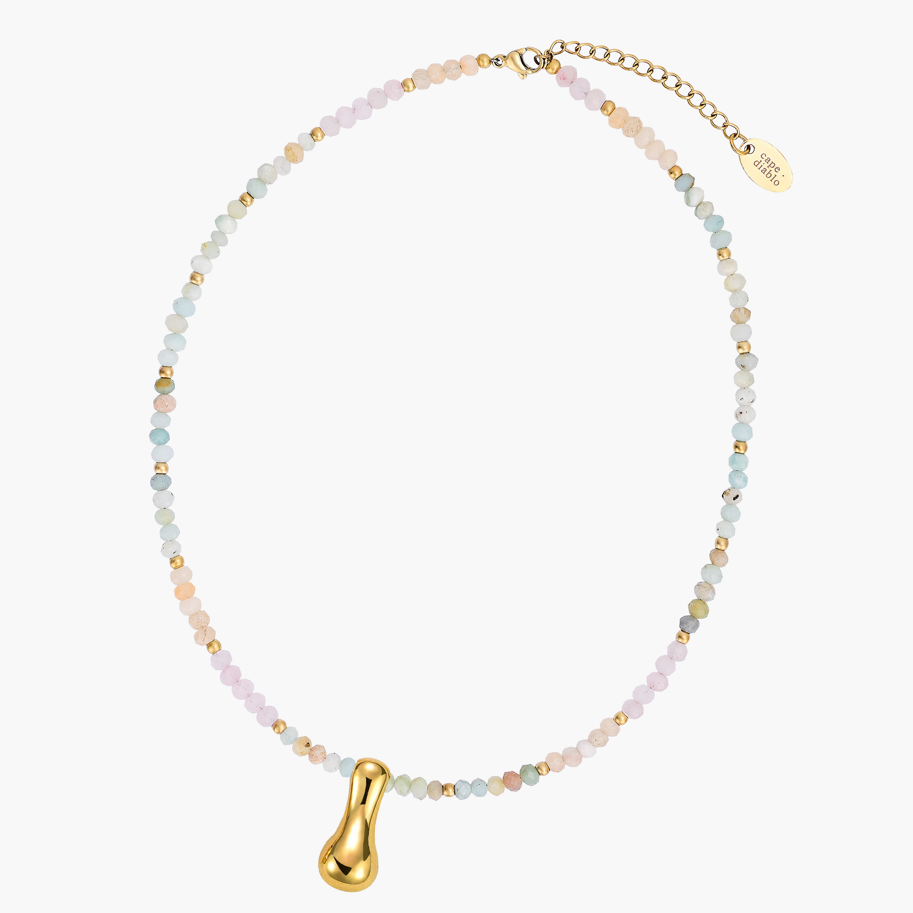 Collier Initial en Bulles Pastel