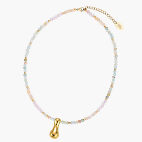 Collier Initial en Bulles Pastel