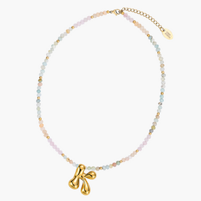 Collier Initial en Bulles Pastel