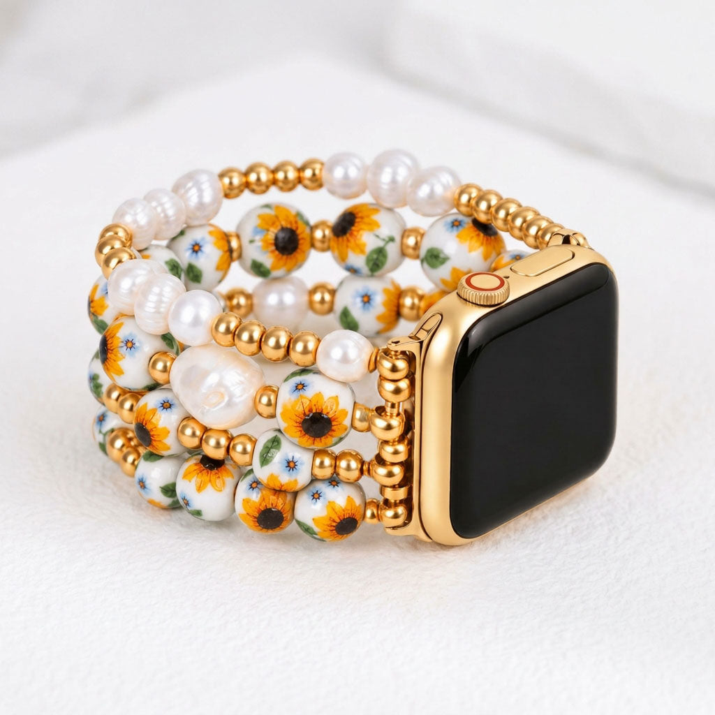 Bracelet Apple Watch Porcelain Garden Sunlit Bloom