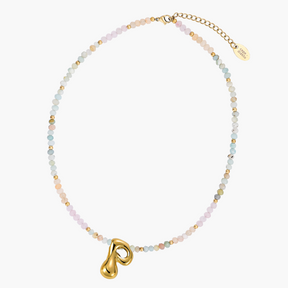 Collier Initial en Bulles Pastel
