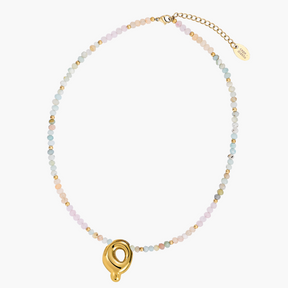 Collier Initial en Bulles Pastel