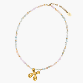 Collier Initial en Bulles Pastel