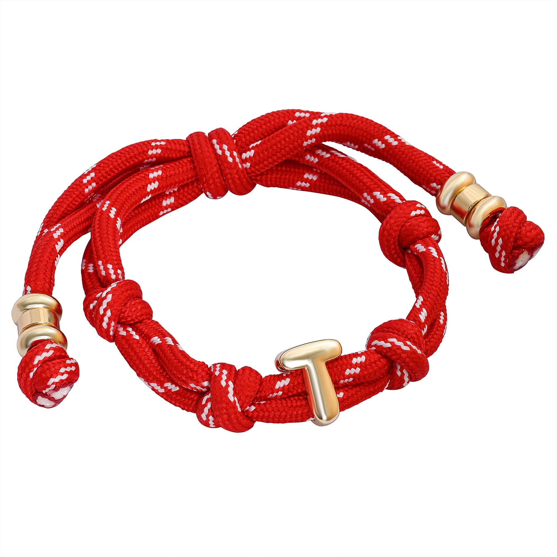 Bracelets à nœud avec initiale