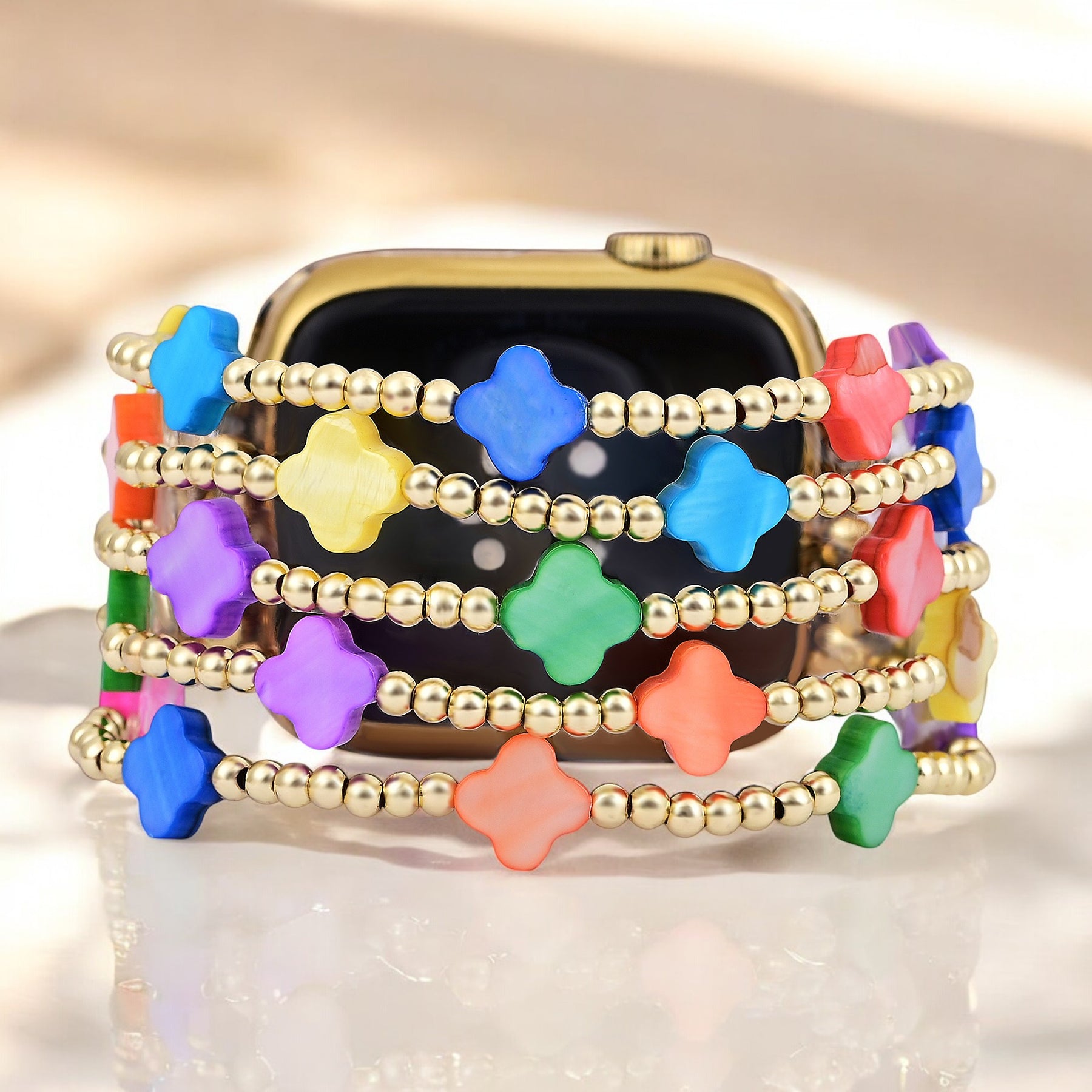 Bracelet extensible Chakra Clover Apple Watch