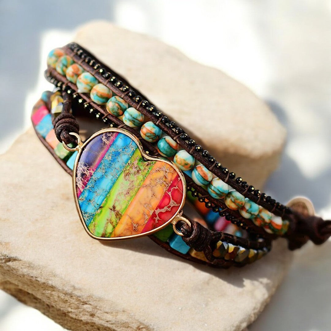 Bracelet enveloppant de protection Chakra Moonlight