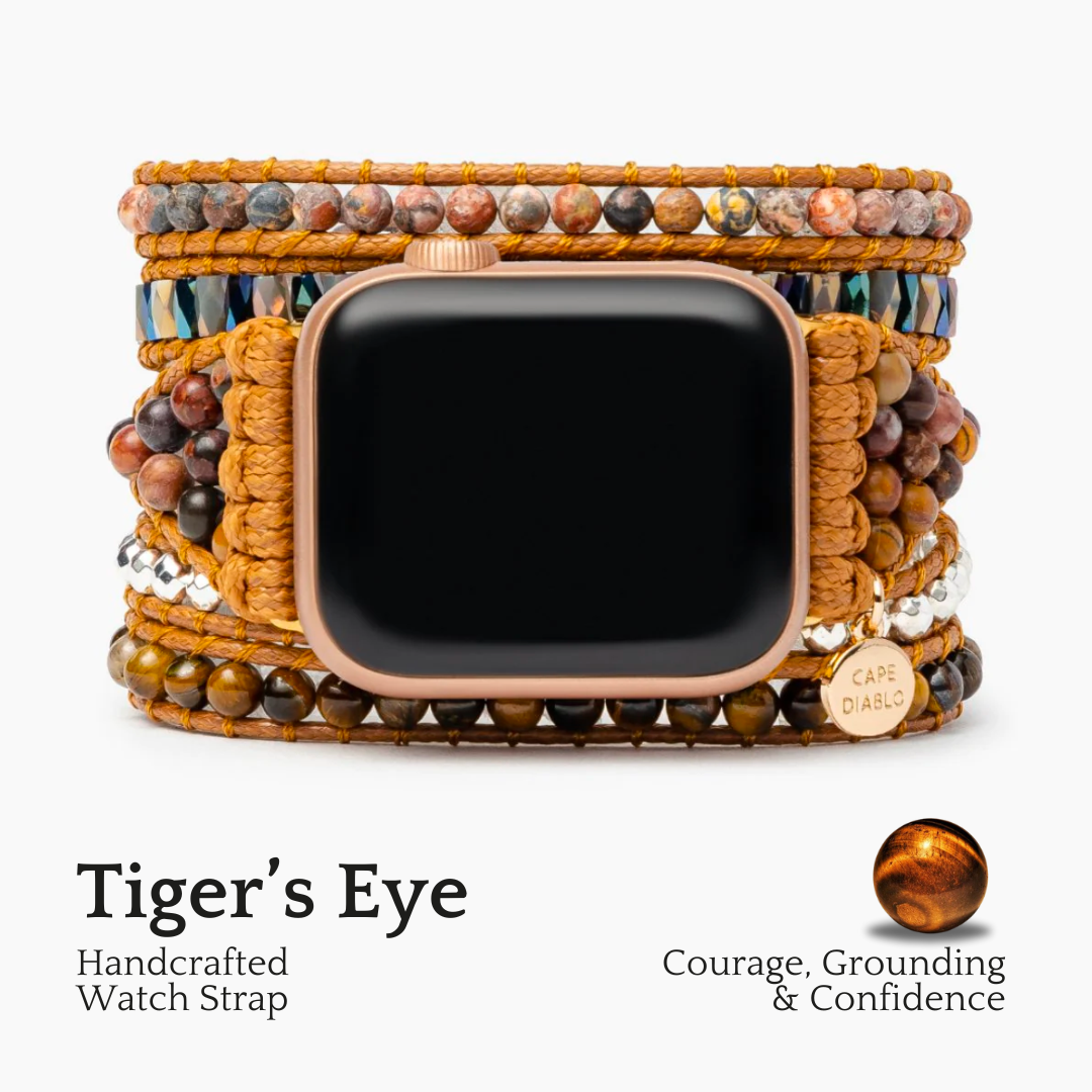 Bracelet Royal en Œil de Tigre pour Apple Watch