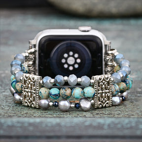 Bracelet Apple Watch Nomade en Jaspe Artisanal