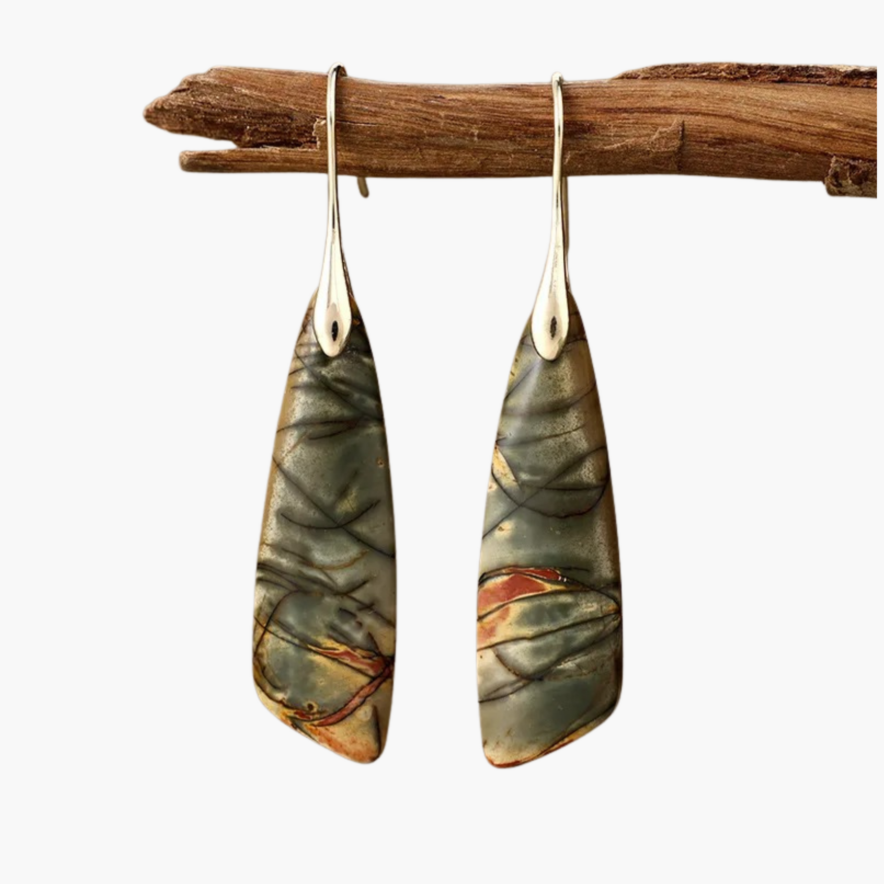 Boucles d'oreilles créoles à orbe tachetée Crimson Orbit