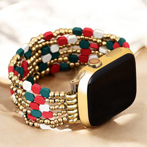 Bracelet extensible festif Joy de Santa pour Apple Watch